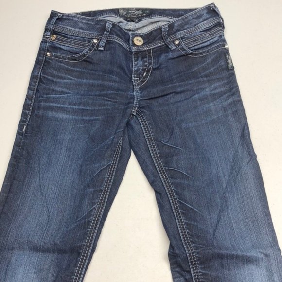 VINTAGE SILVER NOVEMBER JEGGING JEANS 26x29 ๐ - Picture 3 of 15